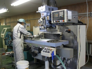 NCフライス盤による加工